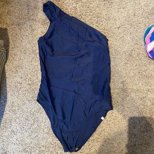 Navy summersault one shoulder size 10